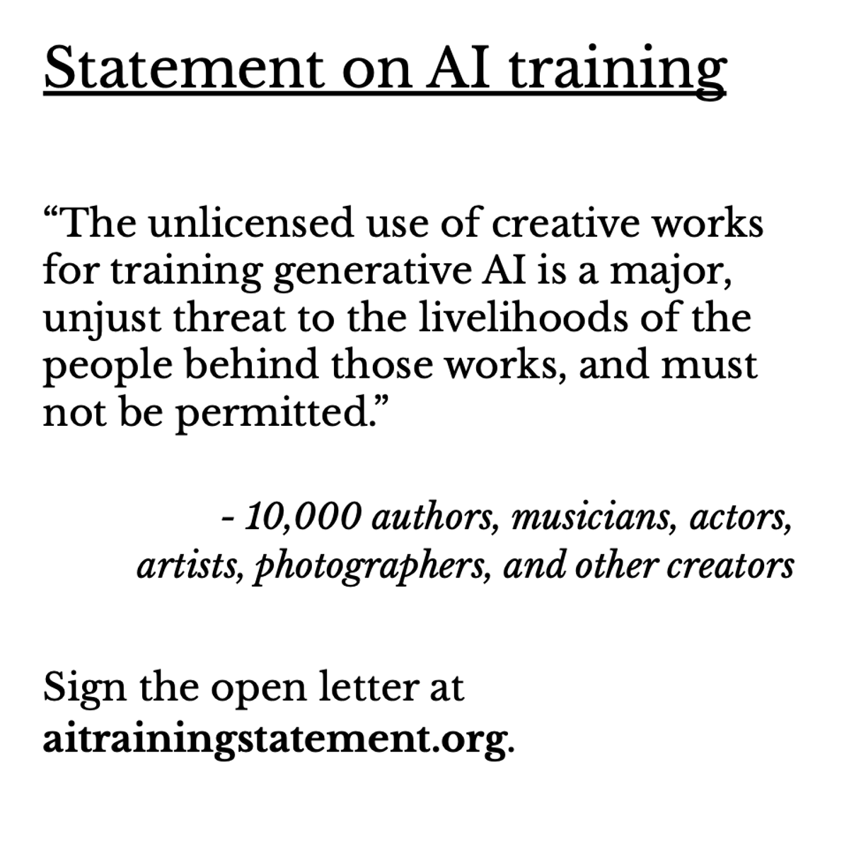 BPI supports AI Training Statement