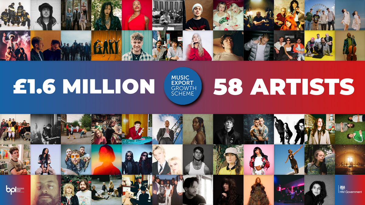 Music Export Growth Scheme’s latest £1.6 million round helps 58 acts across the UK reach new global audiences