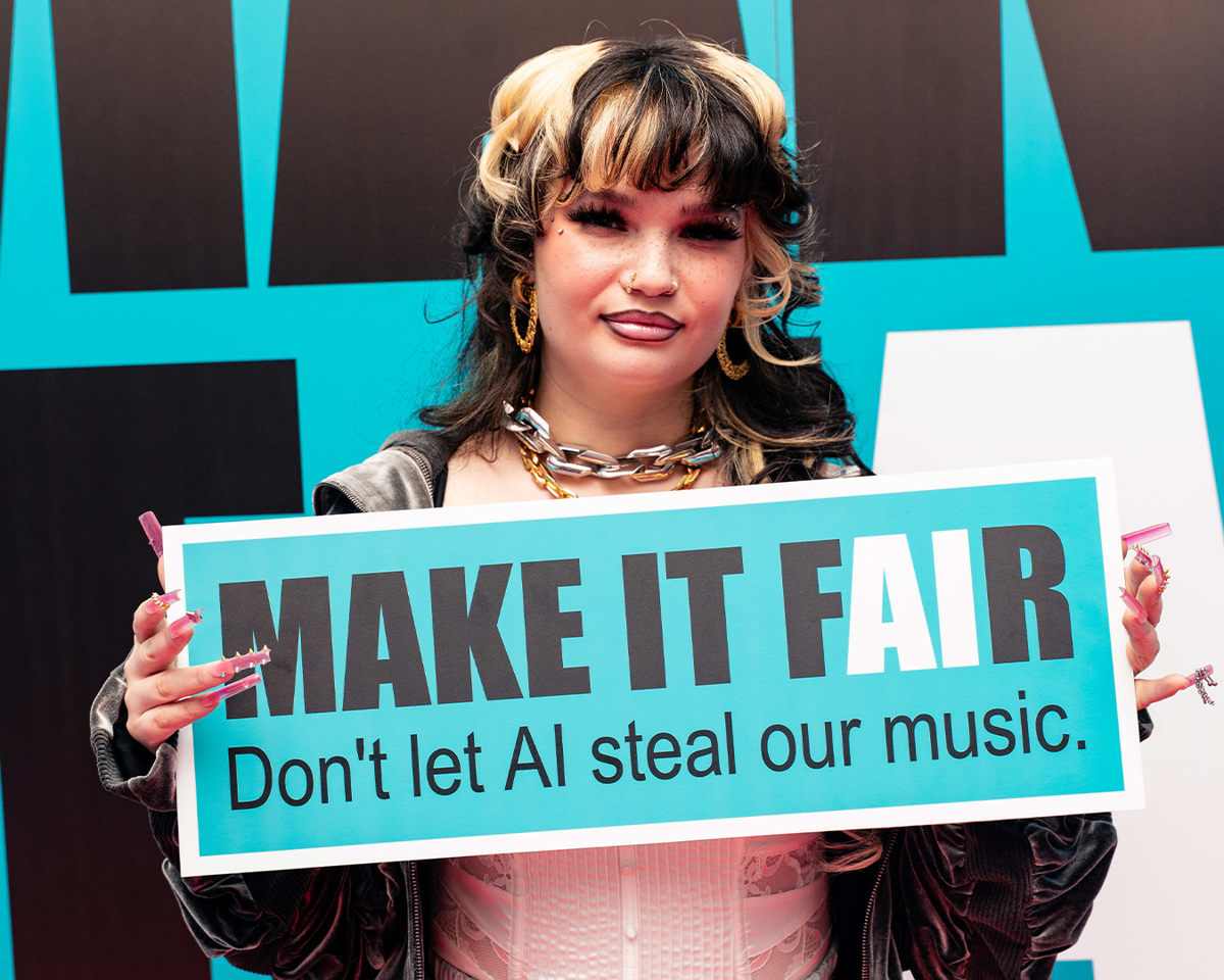 BRITs stars join Make It Fair protest against government proposals on AI & copyright, as BPI launches “Don’t Let AI Steal Our Music” campaign 